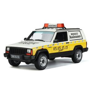 新品ミニカー 1/18 ジープ チェロキー(イエロー) [OTM939