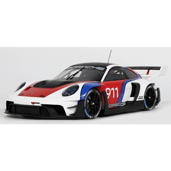 GT SPIRIT 1/18 ポルシェ 911(992) GT3 R 2023 (ホワイト/レッド/...