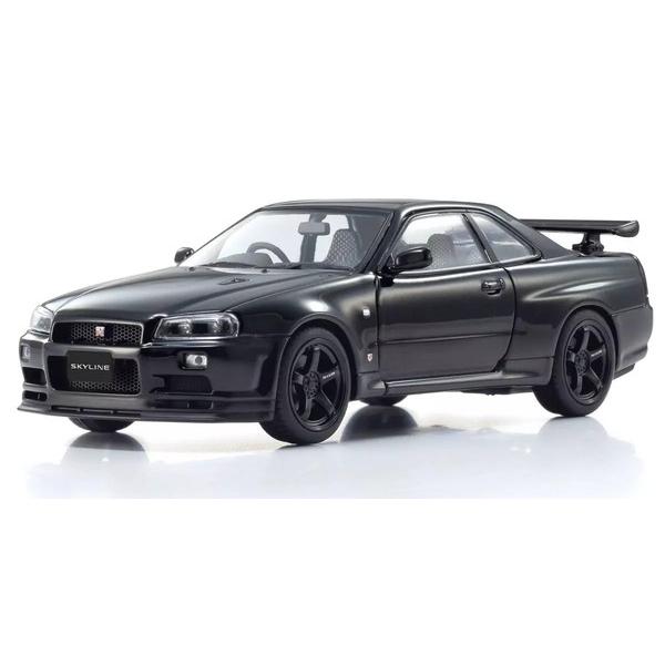 京商オリジナル 1/43 日産 スカイライン R34 GT-R VスペックII(ブラックパール) 完...