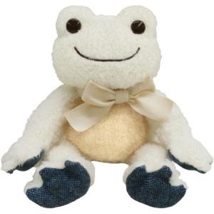 6月発売予定 かえるのピクルス Re:クロス ビーンドール アイボリー  ぬいぐるみ 高さ約27cm