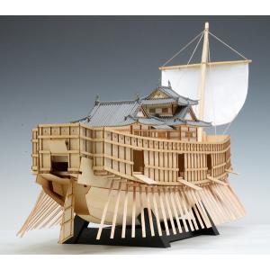 ウッディジョー 木製船舶模型 1/100 安宅船　送料無料｜toystadium-hobby