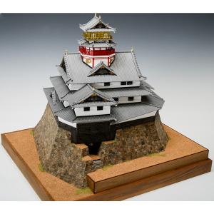 ★【木工用アロンアルファ＋カッター＋紙やすり付き】　ウッディジョー 木製建築模型 1/150 安土城　送料無料｜toystadium-hobby