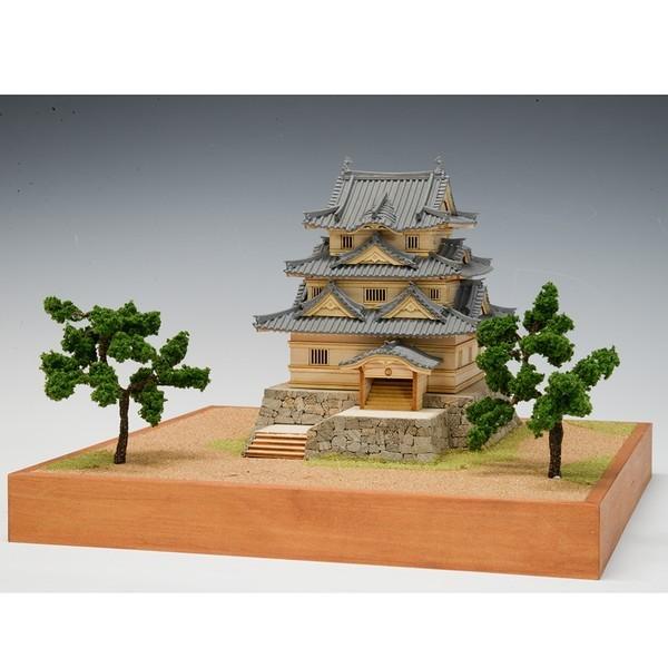 ウッディジョー　木製建築模型　1/150　宇和島城　レーザーカット加工