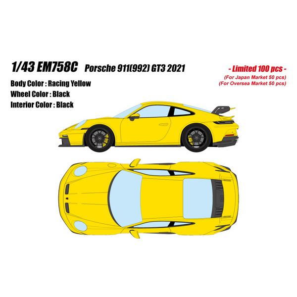 EIDOLON 1/43 ポルシェ 911 (992) GT3 2021 レーシングイエロー 完成品...