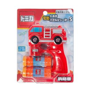 トミカ バブルシューター しゃぼん玉 電動 消防車 LEDライト シャボン玉マシン 外遊び おもちゃ 男の子