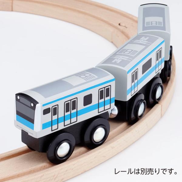 moku TRAIN　Ｅ２３３系 京浜東北線　3両セット　木製玩具 木製おもちゃ 木製レール
