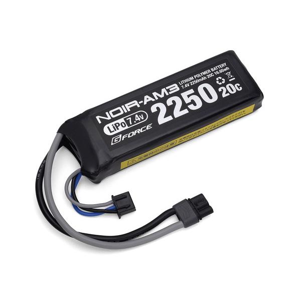 ジーフォース Noir AM3 LiPo 7.4V 2250mAh ミニS互換サイズ 次世代コネクタ...