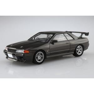 アオシマ 1/24 日産 スカイライン GT-R プラモデル完成品 アオシマ 1/24 頭文字D イニシャルD No.04 北条凛 BNR32 スカイライン