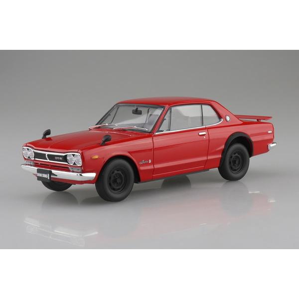 アオシマ 1/24 楽プラ スナップカー No.01-RE KPGC10 スカイラインHT 2000...