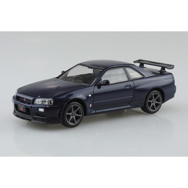 アオシマ 1/32 楽プラ スナップキット No.12-MP ニッサン R34 スカイライン GT-...