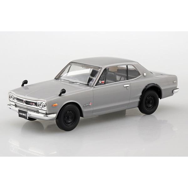 アオシマ 1/32 楽プラ スナップキット No.16-SV ニッサン C10 スカイライン 200...