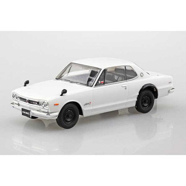 アオシマ 1/32 楽プラ スナップキット No.16-WH ニッサン C10 スカイライン 200...