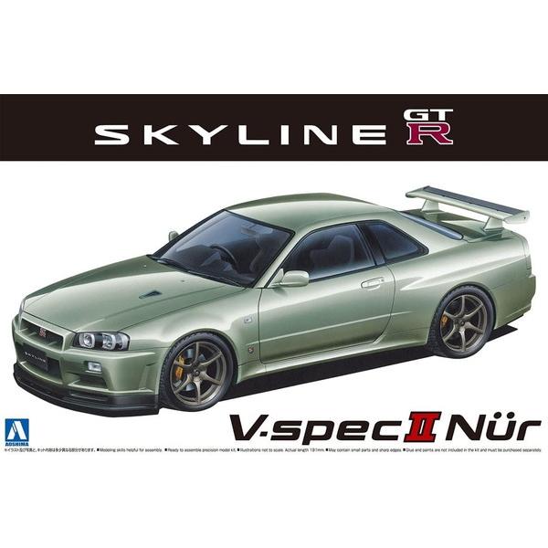 アオシマ 1/24 ザ・モデルカー No.134 ニッサン BNR34 スカイラインGT-R V-s...