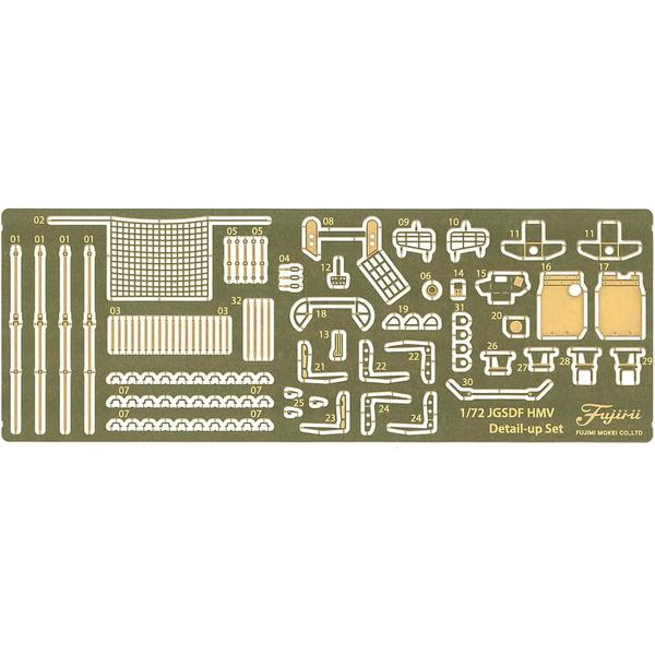 フジミ模型 1/72 ミリタリーシリーズ No.206 陸上自衛隊 高機動車 純正エッチングパーツ
