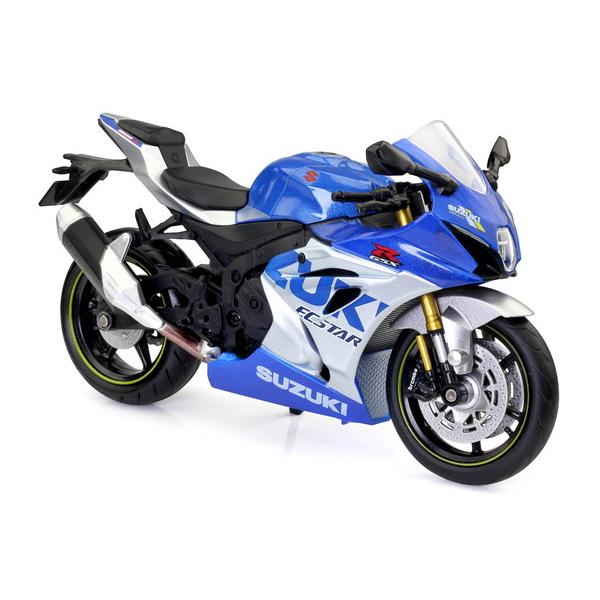 童友社 1/12 ダイキャストモーターサイクル 2021 SUZUKI GSX-R1000R ブルー...