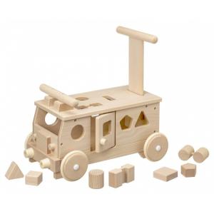 木のおもちゃ　moccoの森　森のパズルバス　W-029　対象年齢1.5歳から｜toystadium-hobby