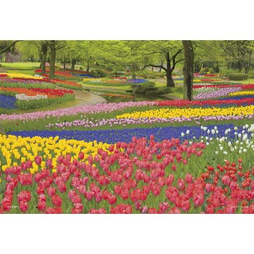 ジグソーパズル 108ラージピース 花咲く昭和記念公園（東京）26x38cm 01-2090