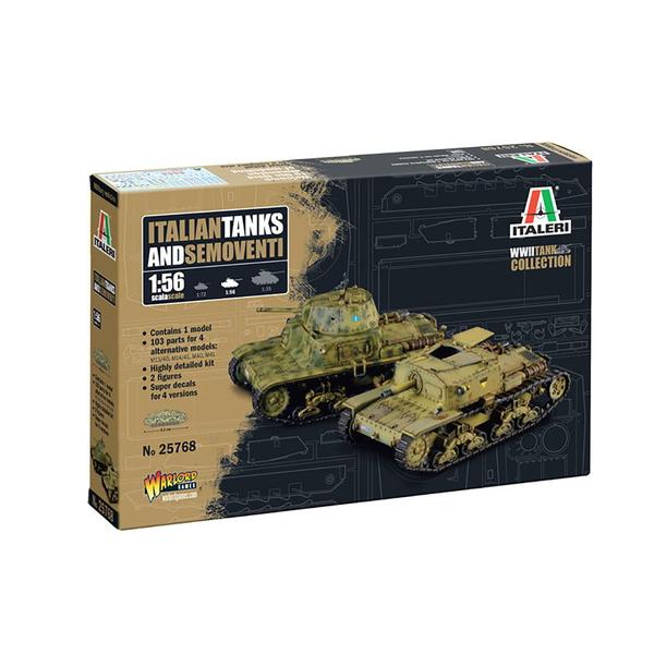 イタレリ 1/56 WW.II イタリア軍 カルロ・アルマート/セモベンテ 2in1 プラモデル I...