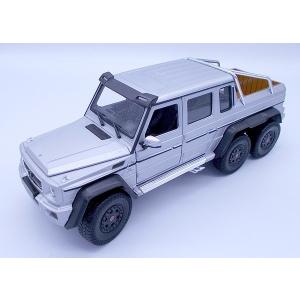 WELLY 1/24 メルセデスベンツ G63 AMG 6ｘ6 シルバー 完成品ダイキャストミニカー WE24061S　送料無料｜toystadium-jigsaw