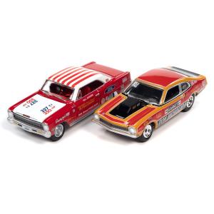 JOHNNY LIGHTNING 1/64 Legends of the 1/4 マイル 2台セット バージョンB 完成品ミニカー JLSP284B　送料無料｜toystadium-jigsaw