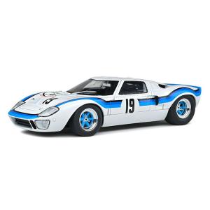 SOLIDO 1/18 フォード GT40 Mk.1 #19 ホワイト/ブルー 完成品ダイキャストミニカー S1803006　送料無料｜toystadium-jigsaw