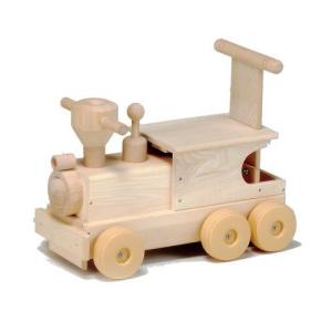 国産　木のおもちゃ　moccoの森　森の機関車　W-040　対象年齢1歳から｜toystadium-woodentoy