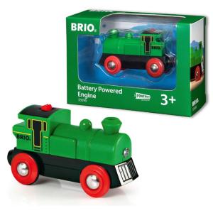 バッテリーパワー機関車 緑　33595 BRIO ブリオ 知育玩具 対象年齢3歳から｜toystadium-woodentoy