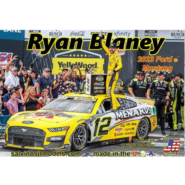 サルビノスJRモデルズ 1/24 ライアン・ブレイニー #12 ペンゾイル メナーズ フォード マス...