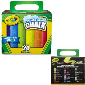 クレヨラ チョーク 水でおとせる ジャンボチョーク 24色 512024