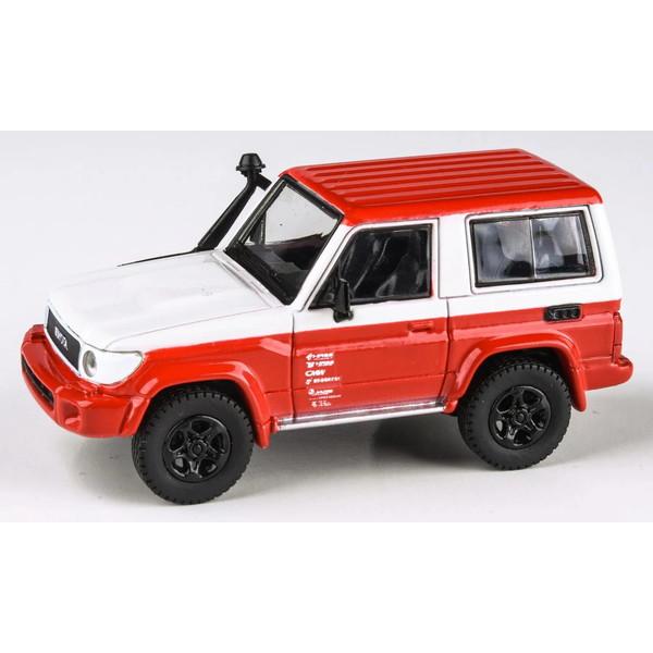 PARA64 1/64 トヨタ ランドクルーザー 71 2014 SWB レッド/ホワイト LHD ...