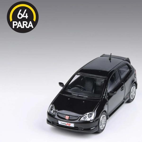 PARA64 1/64 ホンダ シビック タイプR EP3 ナイトホークブラック RHD 完成品ダイ...