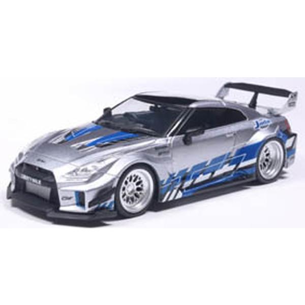 SOLIDO 1/43 日産 GT-R (R35) リバティウォーク シルエット 2020 (シルバ...