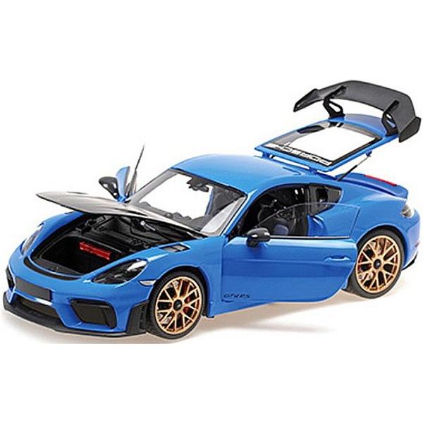 MINICHAMPS 1/18 ポルシェ ケイマン GT4 RS 2024 ブルー/ヴァイザッハパッ...