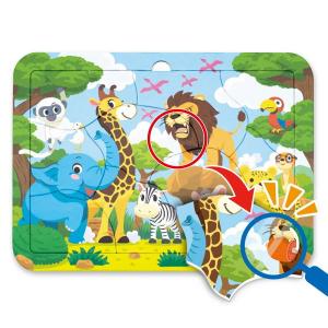 みつけてパズル（どうぶつ）  知育玩具　対象年齢3才〜　送料無料｜toystadiumookawaya