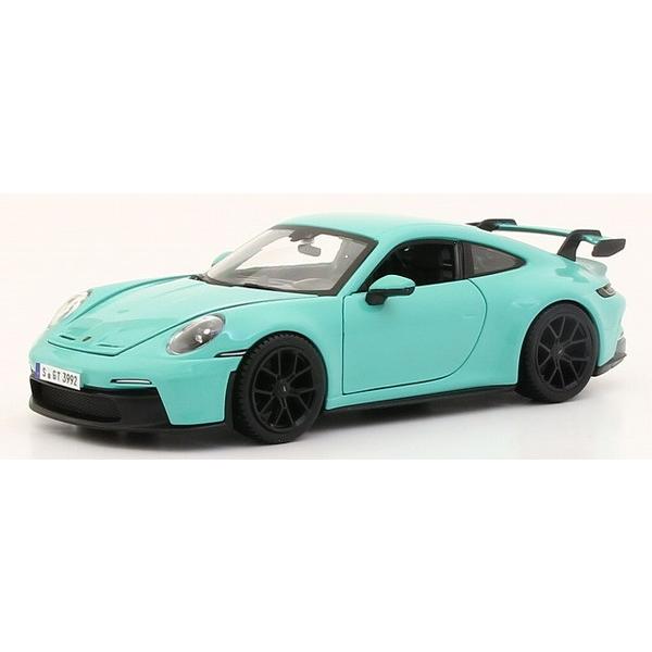 Bburago 1/24 ポルシェ 911(992)GT3 2021 ミントグリーン 完成品ダイキャ...