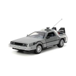 JADA TOYS 1/24 デロリアン DMC-12 バック・トゥ・ザ・フューチャー パートI タイムマシーン 点灯ギミック付 完成品 JADA32911　送料無料｜toystadiumookawaya