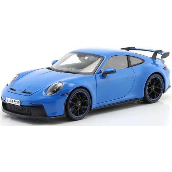 Maisto 1/18 ポルシェ 911 GT3 2022 ブルー 完成品ダイキャストミニカー MS...