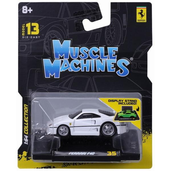 【6月発売予定】　Maisto 1/64 Muscle Machines フェラーリ F40 ホワイ...