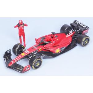 【7月発売予定】　Bburago 1/24 フェラーリ SF23 2023 No.16 C.ルクレール フィギュア付 完成品ダイキャストミニカー 18-26809L　送料無料｜toystadiumookawaya