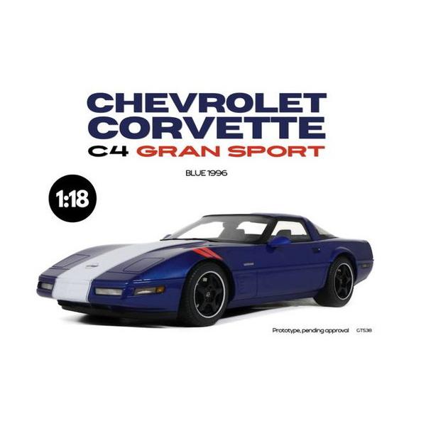 GT SPIRIT 1/18 シボレー コルベット C4 グランスポーツ 1996 (ブルー) 完成...