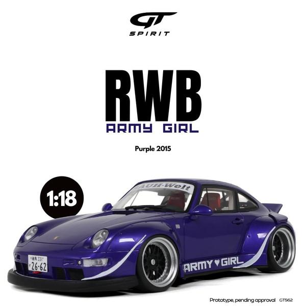 GT SPIRIT 1/18 RWB ARMY GIRL 2015 (パープル) 完成品ミニカー G...