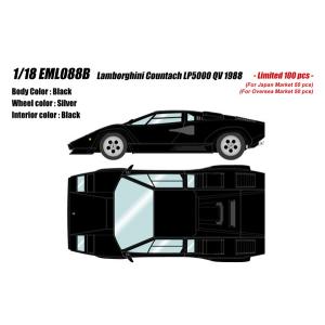 【●カタログ】　EIDOLON 1/18 ランボルギーニ カウンタック LP5000 QV 1988 ブラック 完成品ミニカー EML088B　送料無料｜toystadiumookawaya