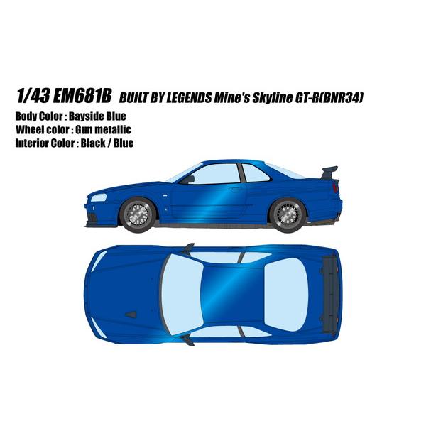 EIDOLON 1/43 BUILT BY LEGENDS マインズ スカイライン GT-R(BNR...