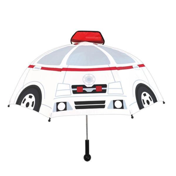 乗り物傘 救急車 親骨47cm 子供傘 子供用　送料無料　ラッピング不可