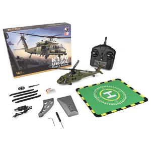 HiTEC 2.4GHz 5CH ヘリコプター K170 UH-60L Black hawk ブラッ...