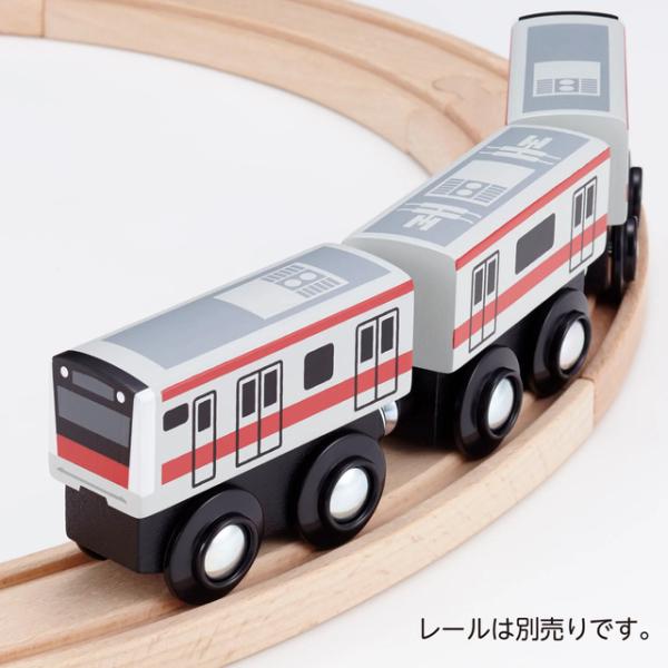 moku TRAIN　Ｅ２３３系 京葉線　3両セット　木製玩具 木製おもちゃ 木製レール　送料無料