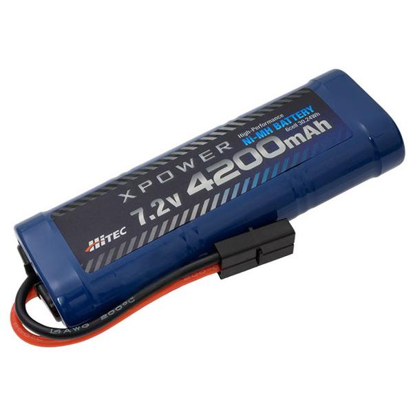 HiTEC XPOWER Ni-MH 7.2V 4200mAh タミヤタイプコネクター R/C用バッ...