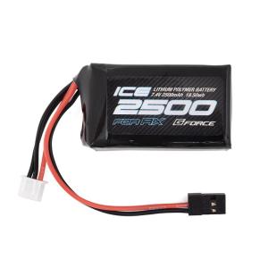 ジーフォース ICE LiPo 7.4V 2500mAh (受信機用 俵型) GFG104　送料無料