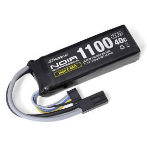 Noir Suppression LiPo 11.1V 1100mAh 40C ミニS互換サイズ 電動ガン用充電式リポバッテリー GFG936　ネコポス送料無料｜toystadiumookawaya