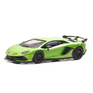 HUNG HING TOYS 1/64 ランボルギーニ SVJ グリーン ブラックホイール 完成品ダ...